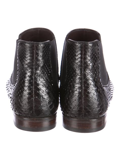 gucci shoes mens snake|Gucci snakeskin boots.